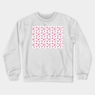 drawn peonies pattern Crewneck Sweatshirt